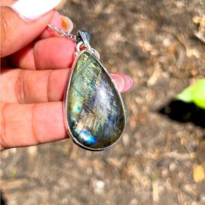 Spectrolite 925 Sterling Silver Labradorite Pendant